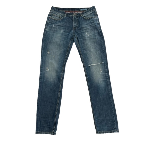 Jack & Jones Distressed Straight Leg Jeans Size 32 x 32 Men's - Picture 1 of 7